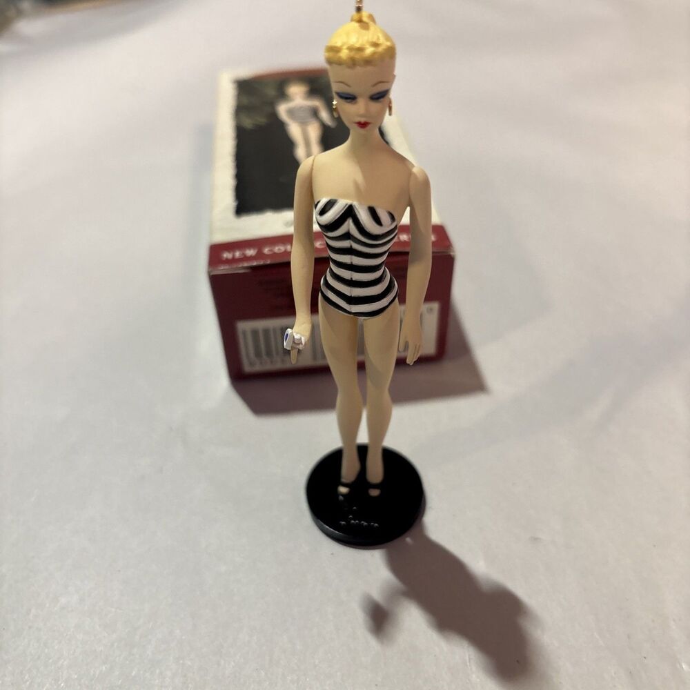 Vintage Hallmark 1994 Barbie Debut 1959 Keepsake Ornament #1 Swimsuit With Box